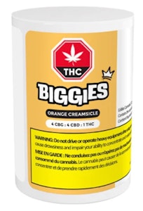 BIGGIES - Biggies Orange Creamsicle 4:4:1 CBG:CBD:THC Chews x4