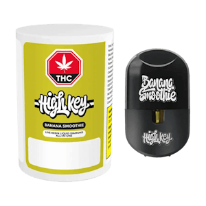 High Key - 1g Banana Smoothie Live Resin Liquid diamond Disposable Vape
