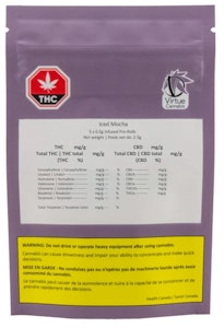 Virtue Cannabis - Virtue Iced Mocha Diamond Infused 5x0.5g Prerolls