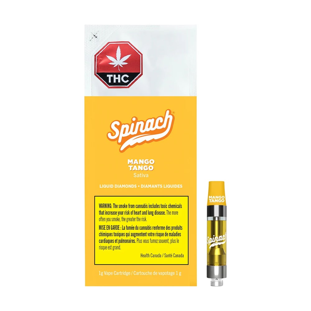 Spinach Mango Tango Liquid Diamonds 1g Prefilled Vape Cartridge Sativa
