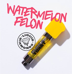 Super Toast - SUPER TOAST - Watermelon Felon Liquid Diamonds 1g Prefilled Vape Cartridge