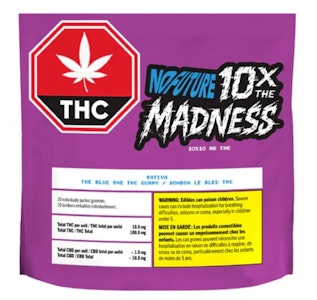 NO FUTURE - NO FUTURE : 10x The Madness The Blue One Sativa 10 x 10mg THC Gummies