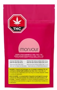 MONJOUR - MONJOUR : Cherry Citrus Sun CBD:THCV 8:3:1 Chews 4pk