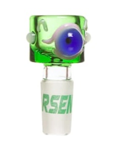 Smoke Arsenal - 14mm Arsenal Bird Eye Glass Bowl | Assorted Colours