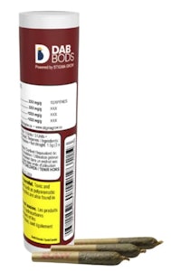 DAB BODS - DAB BODS : Widow's Blood 3 x .5g Disti Infused Pre-rolls