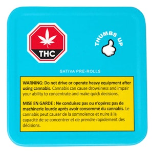 THUMBS UP - THUMBS UP : Sativa Pre-rolls 10 x .5g