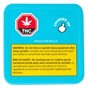 THUMBS UP : Indica Pre-rolls 10 x .5g Pre-rolls (Rotational)