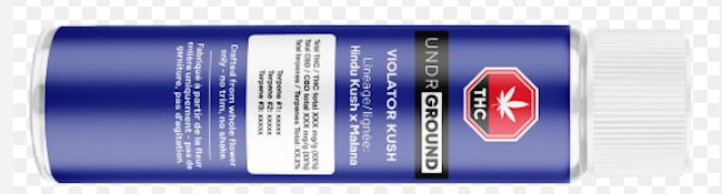 VALHALLA FLWR : Violator Kush 3 x .5g Pre-rolls