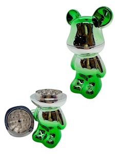 NoName - 3-Piece Bear Design Metal Grinder | Green