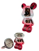 3-Piece Bear Design Metal Grinder | Red