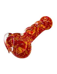 NoName - 5" Heavy Glass Pipe | Red & Orange