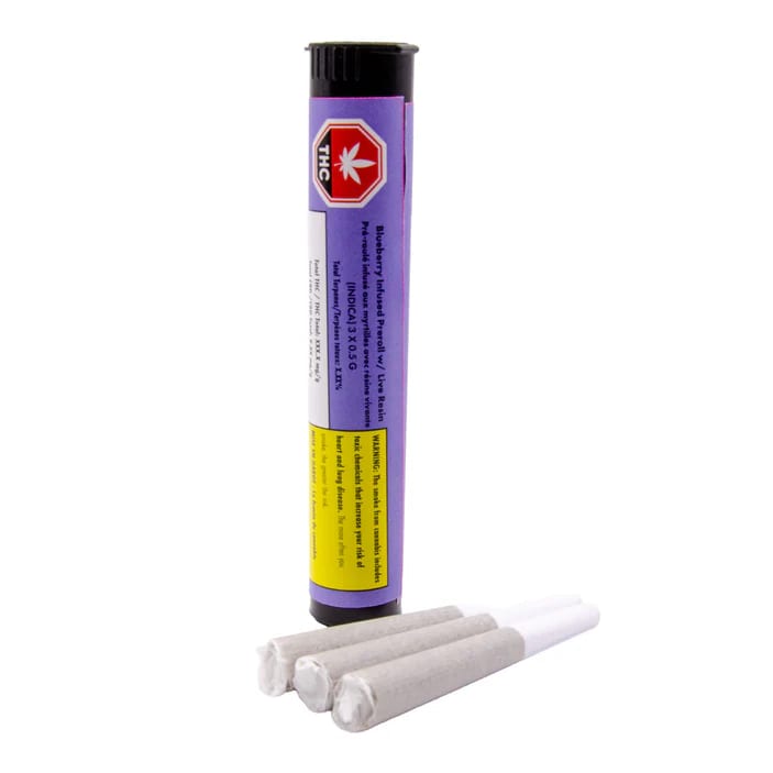 BLUEBERRY LIVE RESIN INFUSED PRE-ROLLS - 1.5