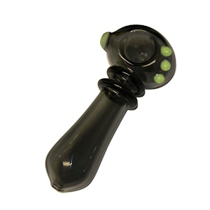 MAQ Distributors - Genuine Pipe Co. | 4" Highlight Glass Pipe | Black/Slyme