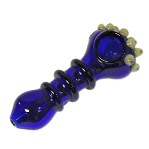 MAQ Distributors - Genuine Pipe Co. | 4" Membrane Glass Pipe | Blue