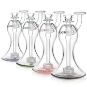 Glass Upright Bubbler w/ Matrix Perc - 7"