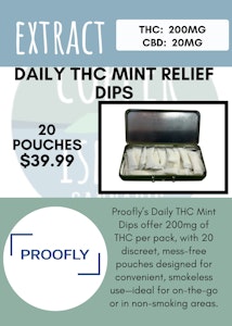 PROOFLY - PROOFLY - DAILY THC MINT RELIEF DIPS