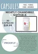 PROOFLY - NIGHTLY CHAMOMILE SOFTGELS (CBD, CBG, CBN & THC)
