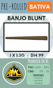 ROCKY MOUNTAIN CANNABIS - 1PK BANJO BLUNT