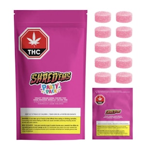SHRED'EMS - SHRED'EMS CRAZY CREAM SODA MAX10 PARTY PACK CHEWS - 10 X 10MG GUMMIES