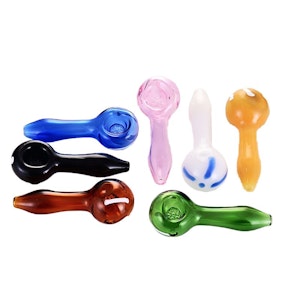 Canadian Distributor - 5" Striped High Quality Glass Pipe | Assorted Colours