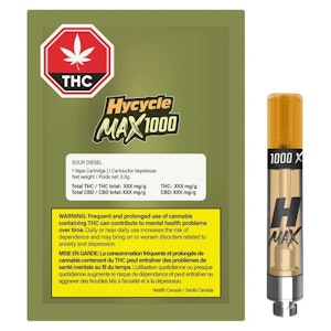 Hycycle - Sour Diesel (1.1mL) - Hycycle MAX 1000