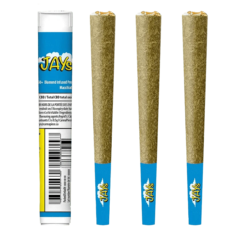 JAYS - Macchiato Gold 3 x 0.5g Diamond Infused Pre-Rolls Main Image