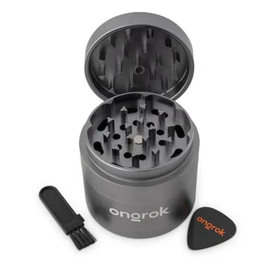 Ongrok - Ongrok |  EZ Open Metal Grinder MINI | 55mm 4pc | Gun Metal Main Image