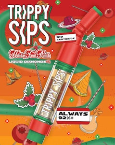 Trippy Sips - Trippy Sips Holiday Fruit Punch Liquid Diamond Blend 0.95g Prefilled Vape Cartridge