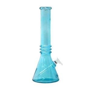 MAQ Distributors - Triple Ring Glass Bong 12"