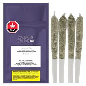Dime Bag - Dime Bag Tropical Pocket Puffs Pre-Rolls - 4 X 0.5g