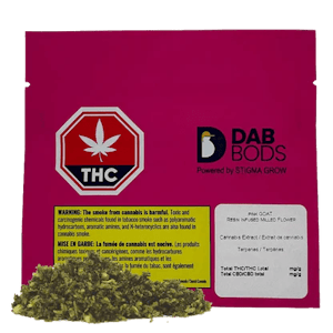 DAB BODS - Dab Bods pink GOAT Resin 2g Infused Milled Flower