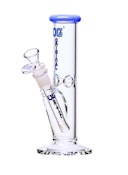 8" OG Original Color Rim Straight Tube Bong BLUE