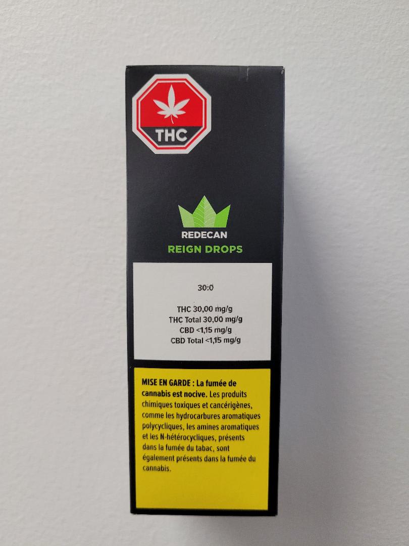 Redecan Reign Drops 30:0 THC Oil 30mL