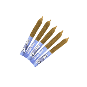 Status - Grape Blast 5 x 0.25g Kief Coated Liquid Diamond Infused Pre-Rolls