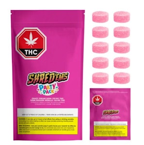 SHRED'EMS - CRAZY CREAM | Shred'ems 10x10mg Party Pack | Elevate
