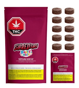 SHRED'EMS - SHRED'EMS | Cherry Cola 10x10mg Party Pack Gummies | Rest