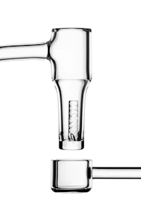 TruQuartz - Mini Fun-nel Saucer Slurper/Terp Feeder - 14/90