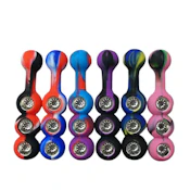 Silicone Triple Bowl Pipe - Assorted Colours