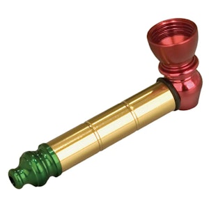 West Coast Gifts  - Rasta Anodized Metal Pipe