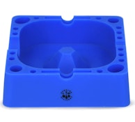 ACC - LIT Silicone - 4.75" Blue Square Ashtray W/Tool Holders