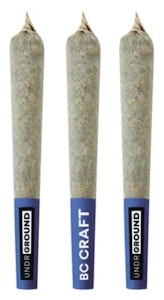 Valhalla Flwr - UNDRGROUND - Violator Kush Hash Infused Pre-Rolls 3x0.5g