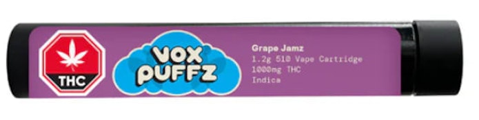 VOX : Grape Jamz 1.2g Vape Cartridge