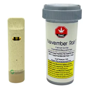 NOVEMBER RAIN - PLATINUM SUNRISE DISPOSABLE VAPE 0.5G