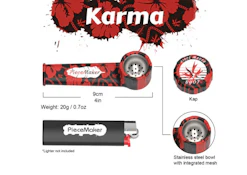 PieceMaker Karma Silicone Hand Pipe - 3.5" / Bred Red