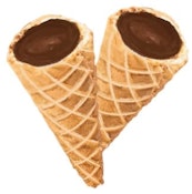 Milk Chocolate Live Rosin Waffle Cones THC 10mg 2x5mg Edibles