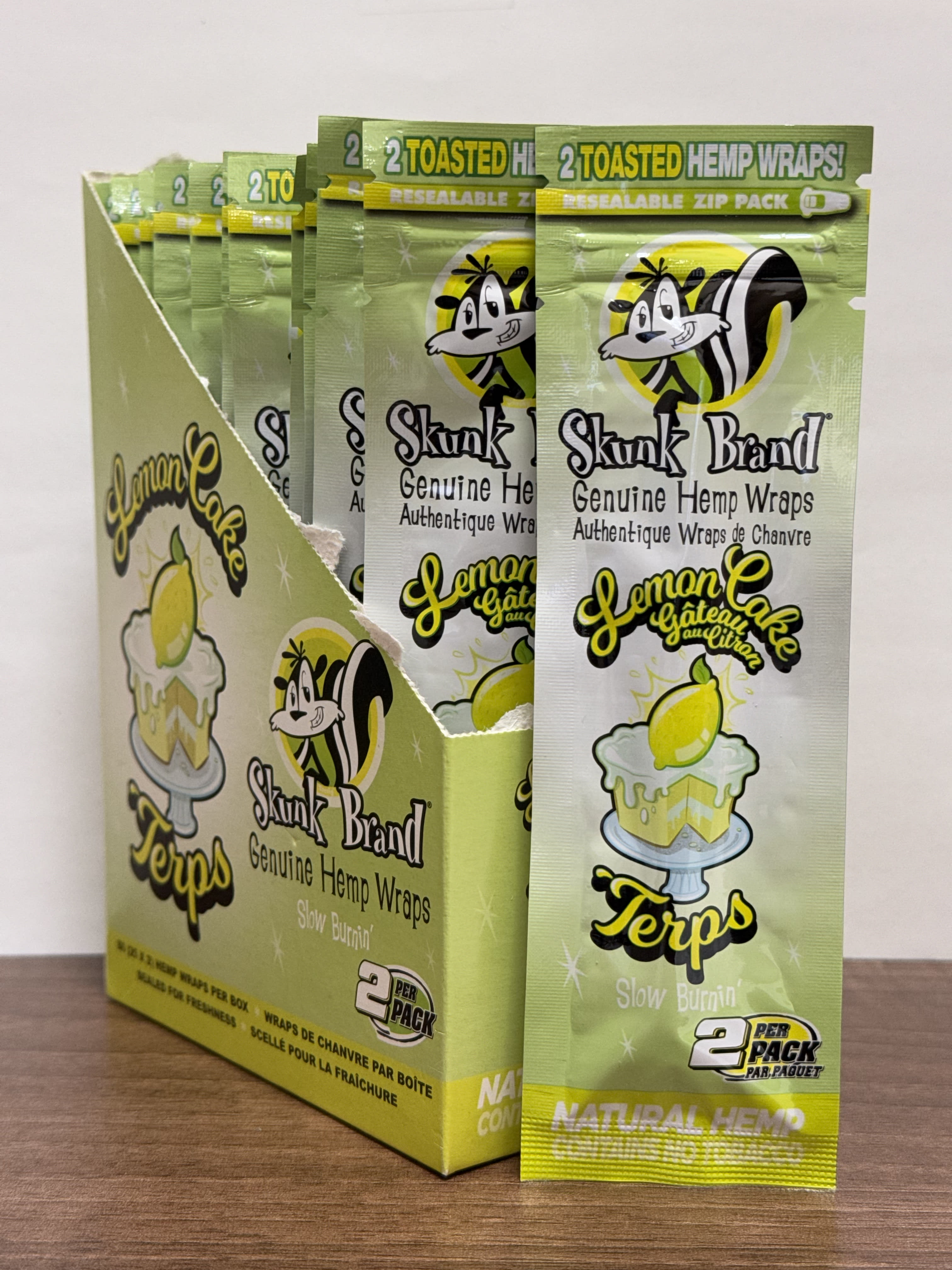 Skunk Brand - Lemon Cake Hemp Wrap with Terps - 2 Pack