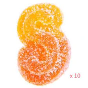 Fully Blasted Peach Orange 1:1 THC | CBD 10 x (1 x 10mg) Soft Chews