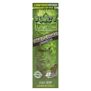Juicy Jays - Juicy Jays - Hemp Wraps Natural - 2 Sheets