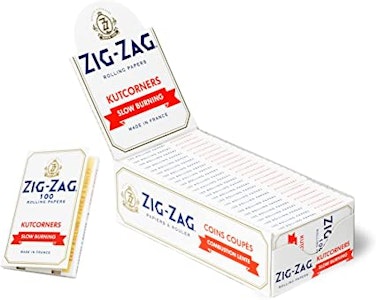 Zig Zag - Zig Zag - Kutcorners Slow-Burning Rolling Papers - White