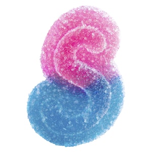 SOURZ by Spinach - SOURZ by Spinach - Fully Blasted Blue Raspberry Watermelon Gummies - 10x1 Pack